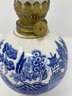 Blue And White Porcelain Oil Lamp Made By Chadwick Japan