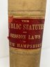 The Public Statutes - State Of New Hampshire- Hardcover - 1900