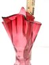 Cranberry Handkerchief Vase