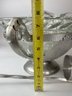 Large Vintage Aluminum Cased Punch Bowl Set