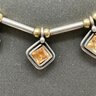 Sterling And Citrine Necklace