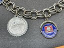Vintage Charm Bracelet With Sterling Charms Including Walt Disney World And Cape Cod