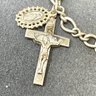 Sterling Religious Charm Bracelet