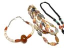 Collection Of Stone Costume Jewelry Necklaces