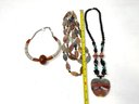 Collection Of Stone Costume Jewelry Necklaces