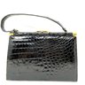 Vintage Vasser Inspired Black Alligator Handbag