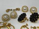 Huge Costume Jewelry Lot Signed Napier Monet & More Screw Backs Clips