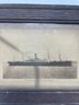 Antique 1906 SS Republic Abstract Of Log Framed Card Boston To Liverpool