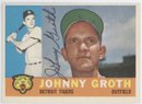 1960 Topps Johnny Groth Signed