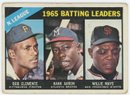 1966 Topps Batting Leaders W/ Roberto Clemente, Hank Aaron And Willie Mays