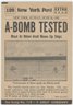 1954 Scoop #109 Bikini A-Bomb Test EX