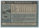 1980 Topps Rickey Henderson Rookie