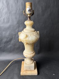 Antique Alabaster Table Lamp