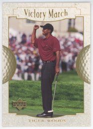 2001 Upper Deck Victory March Tiger Woods Rookie Insert
