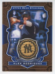 2004 Upper Deck Etchings Alex Rodriguez Game Used Bat Relic