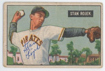 1951 Bowman Stan Rojek Signed