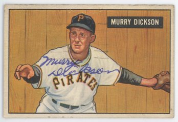 1951 Bowman Murry Dickson Signed