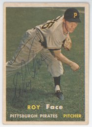 1957 Topps Roy Face Signed