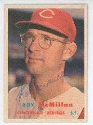 1957 Topps Roy McMillan Signed