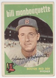 1959 Topps Bill Monbouquette Signed