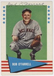 1960 Fleer Bob O'Farrell Signed