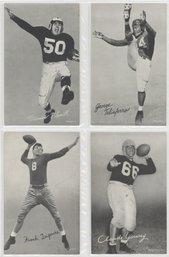 Lot Of (4) 1948 Football Exhibit Cards