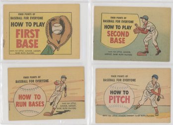 Lot Of (4) 1965 Hoods Babe Ruth How To Play Baseball Comic Books