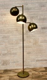 Brass 3 Light Koch & Lowy OMI Floor Lamp