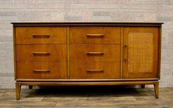 Walnut And Cane Sideboard By Century