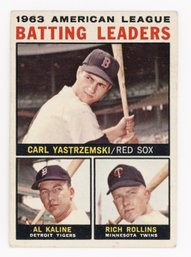 1964 Topps Batting Leaders W/ Carl Yastrzemski And Al Kaline