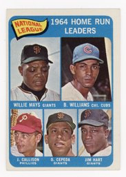 1965 Topps HR Leaders W/ Willie Mays, Cepeda And Billy Williams