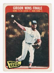 1965 Topps Bob Gibson Wins Finale