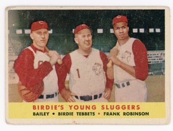 1958 Topps Birdie's Young Sluggers W/ Frank Robinson Second Year