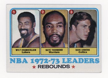 1973 Topps Rebound Leaders W/ Wilt Chamberlain