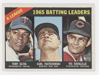 1966 Topps Batting Leaders W/ Carl Yastrzemski And Tony Oliva