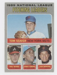 1970 Topps Pitching Leaders W/ Tom Seaver, Phil Niekro, Fergie Jenkins And Juan Marichal