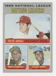 1970 Topps Batting Leaders W/ Pete Rose And Roberto Clemente