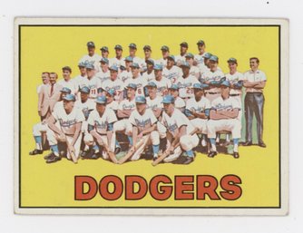 1967 Topps #503 LA Dodgers Team Card