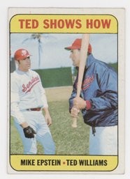 1969 Topps Ted Shows How W/ Ted Williams