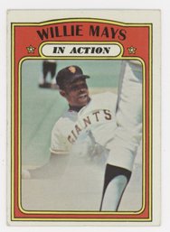 1972 Topps Willie Mays In Action