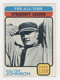 1973 Topps Walter Johnson