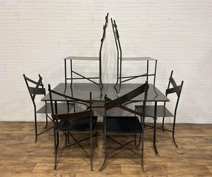 One Of A Kind Custom Dining Set Made By WedgeWorks East Hampton, MA