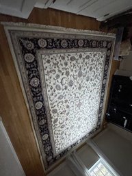 Room Size Beautiful Heavy Pile Wood Rug Carpet 107' X 149' Great Condition Clean