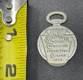 1893 Columbian Exposition Keystone Pocket Watch  Case Opener