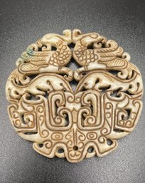 Carved Soapstone Pendant
