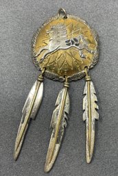 Sterling Silver Native American Pendant