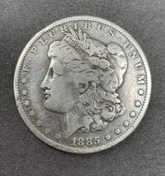1885 O Morgan Silver Dollar
