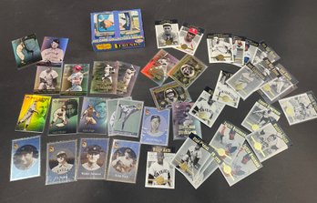 Baseball Legends And Hofers Card Lot Mantle Ruth Dimaggio Jackie Robinson And More