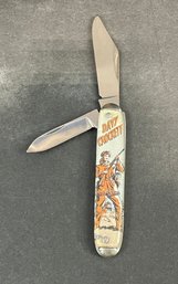 Vintage 1960s Novelty Davy Crockett Pocket Knife
