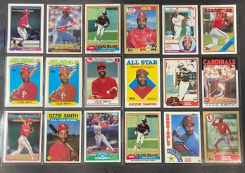 Lot Of Ozzie Smith Baseball  Cards